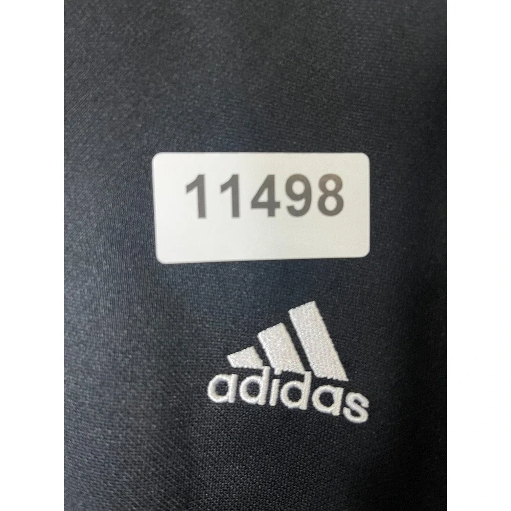 Adidas Hoodie Adult Medium Black Full Zip Long Sleeve 3 Stripes‎ Outdoor Mens